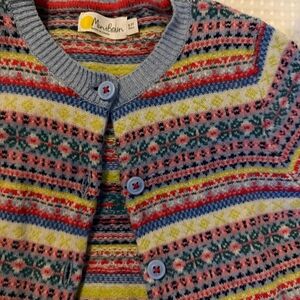 Mini Boden Multicolor Striped Cardigan